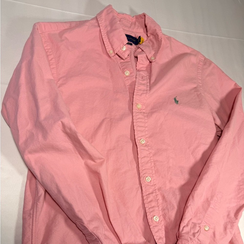 Ralph Lauren classic fit cotton button down pink size small
